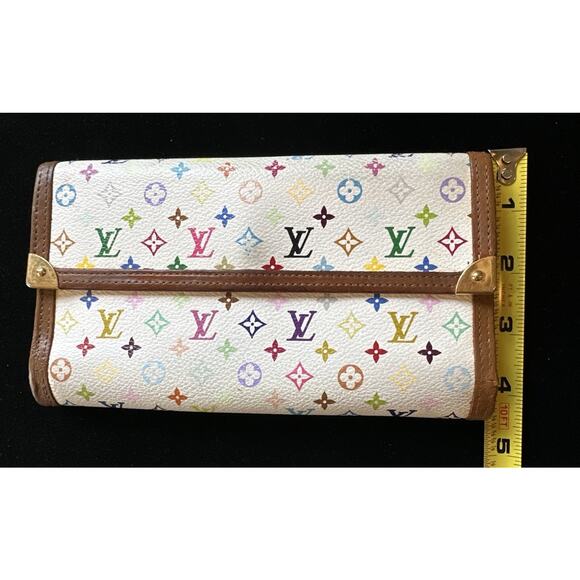Louis Vuitton Monogram Takashi Murakami Multicolor Wallet Designer Artsy - Picture 6 of 16